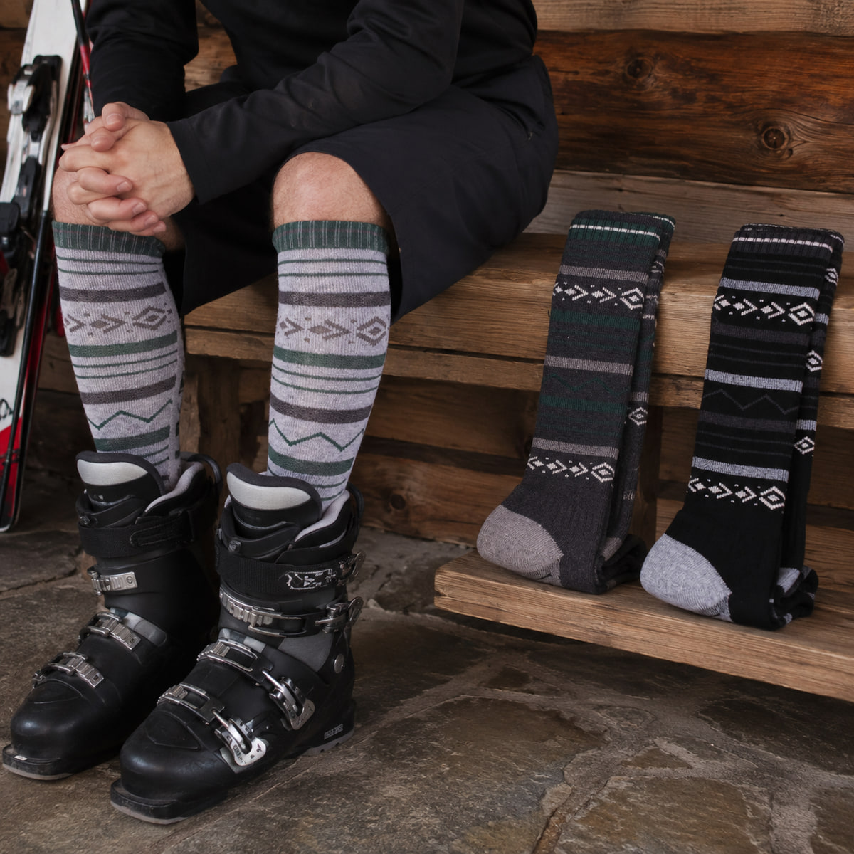 Mens Merino Wool Knee High Ski - Thermal Sock Winter 评论和价格