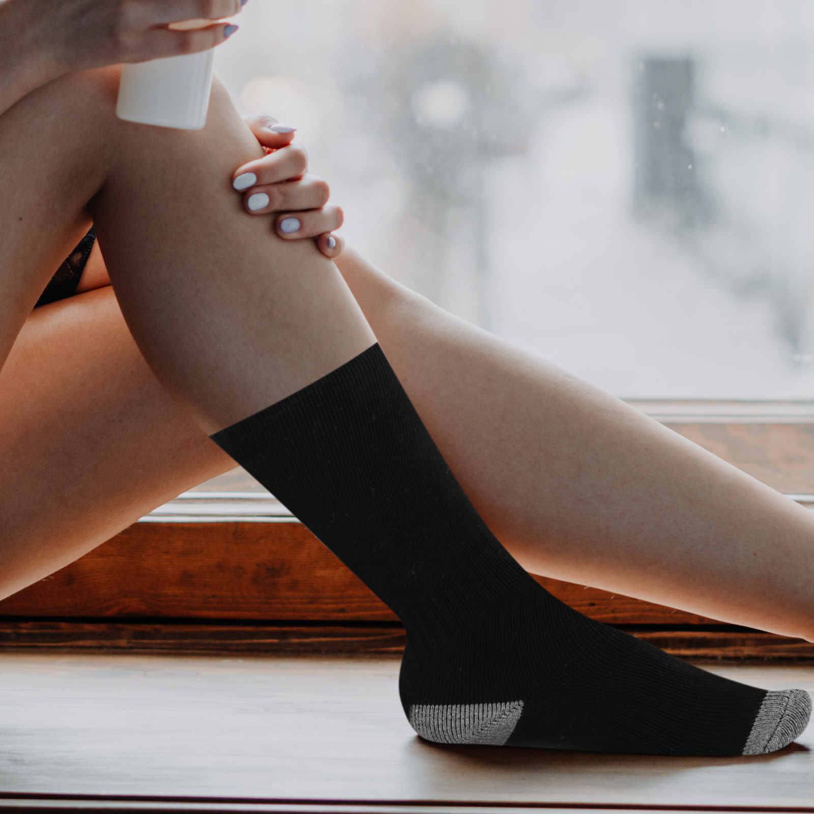 1Set Heated Socks USB Electric - Thermal Sock Winter 评论和价格